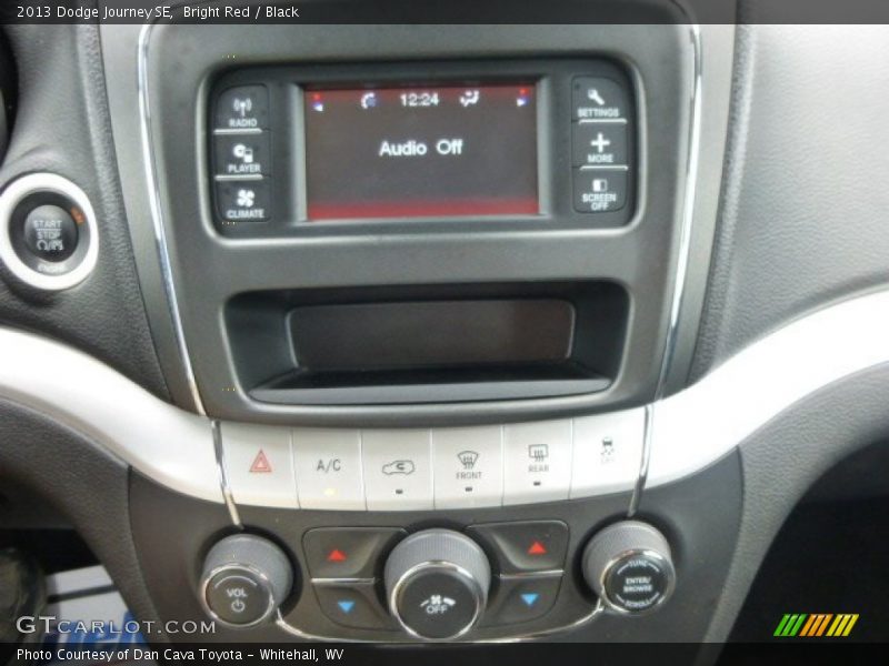 Bright Red / Black 2013 Dodge Journey SE