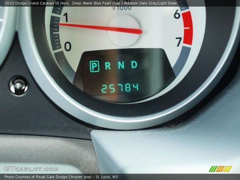 Deep Water Blue Pearl Coat / Medium Slate Gray/Light Shale 2010 Dodge Grand Caravan SE Hero