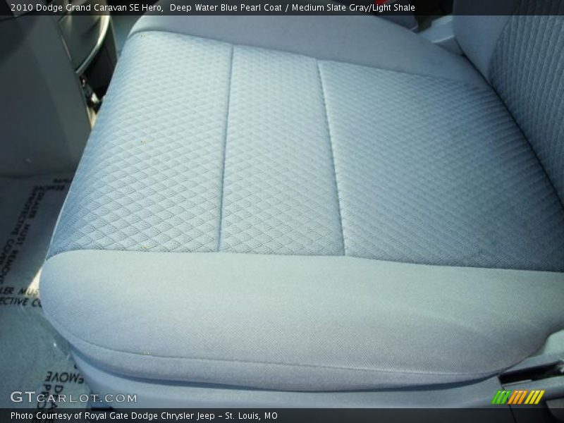 Deep Water Blue Pearl Coat / Medium Slate Gray/Light Shale 2010 Dodge Grand Caravan SE Hero