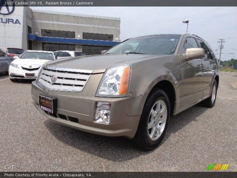 Radiant Bronze / Cashmere 2007 Cadillac SRX V6