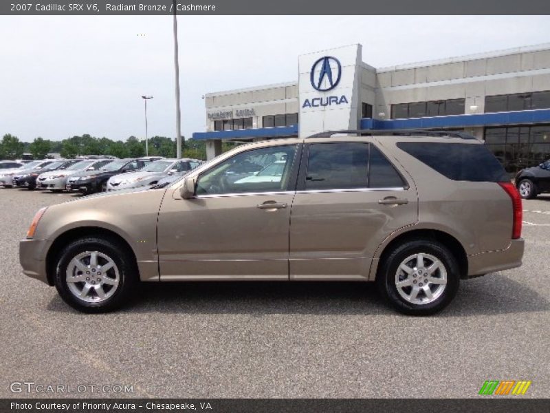 Radiant Bronze / Cashmere 2007 Cadillac SRX V6