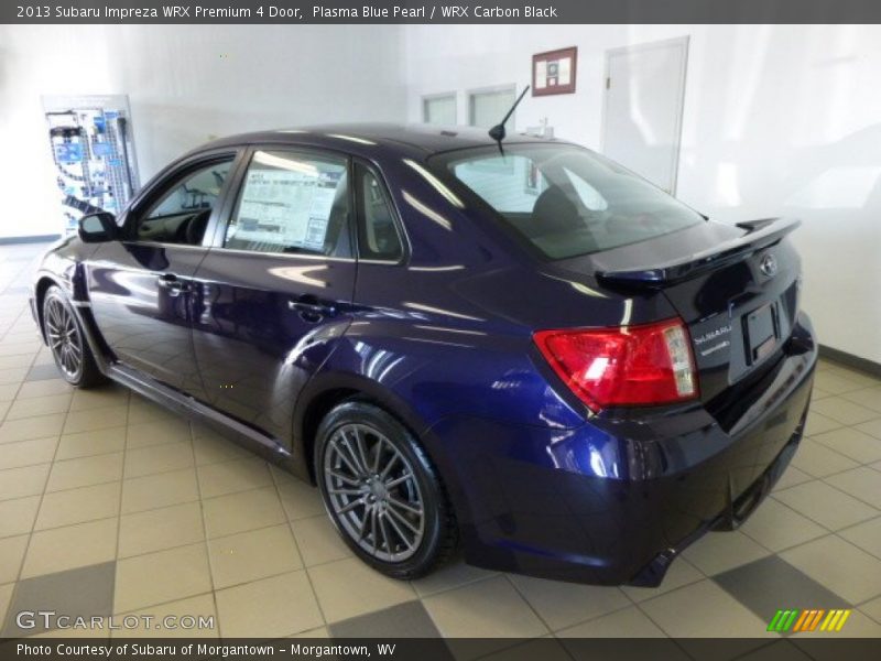 Plasma Blue Pearl / WRX Carbon Black 2013 Subaru Impreza WRX Premium 4 Door