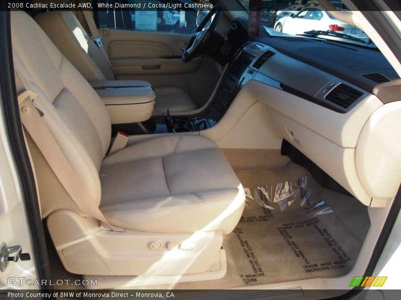 White Diamond / Cocoa/Light Cashmere 2008 Cadillac Escalade AWD