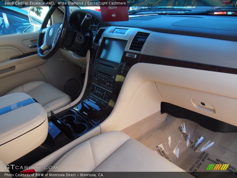 White Diamond / Cocoa/Light Cashmere 2008 Cadillac Escalade AWD