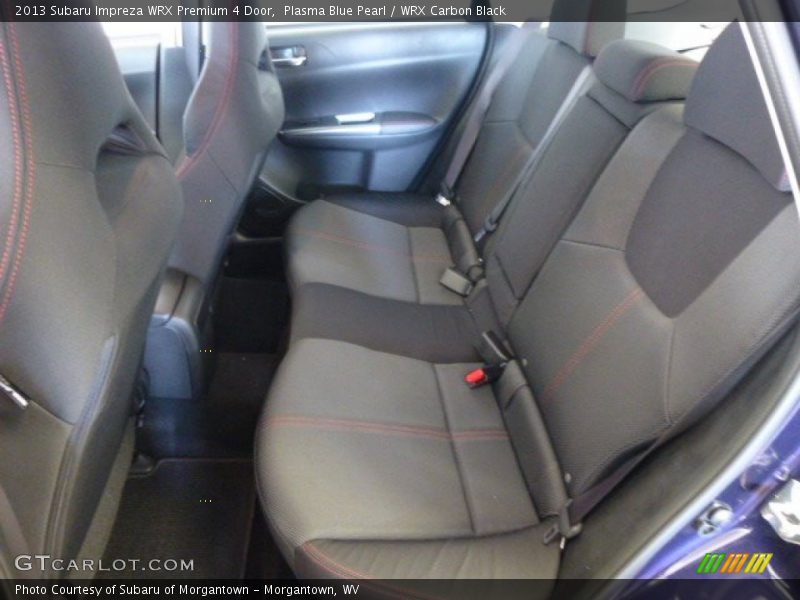 Rear Seat of 2013 Impreza WRX Premium 4 Door