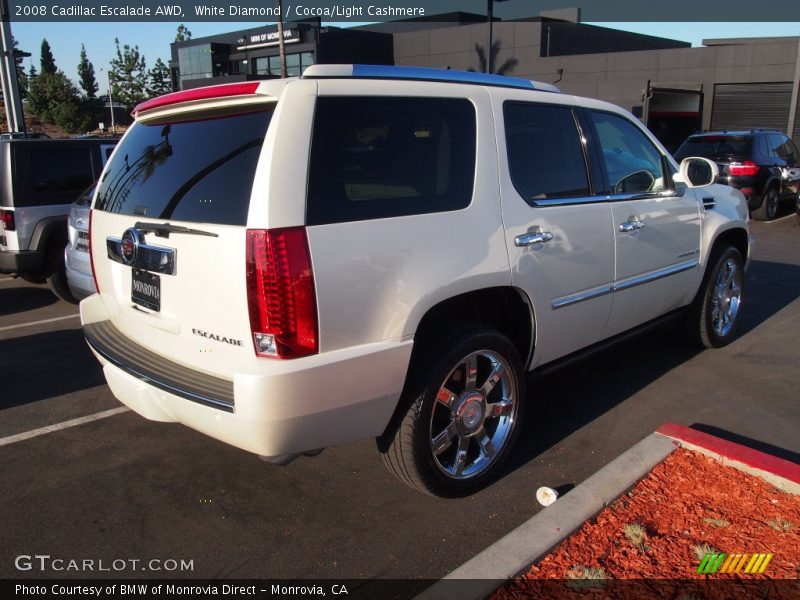White Diamond / Cocoa/Light Cashmere 2008 Cadillac Escalade AWD