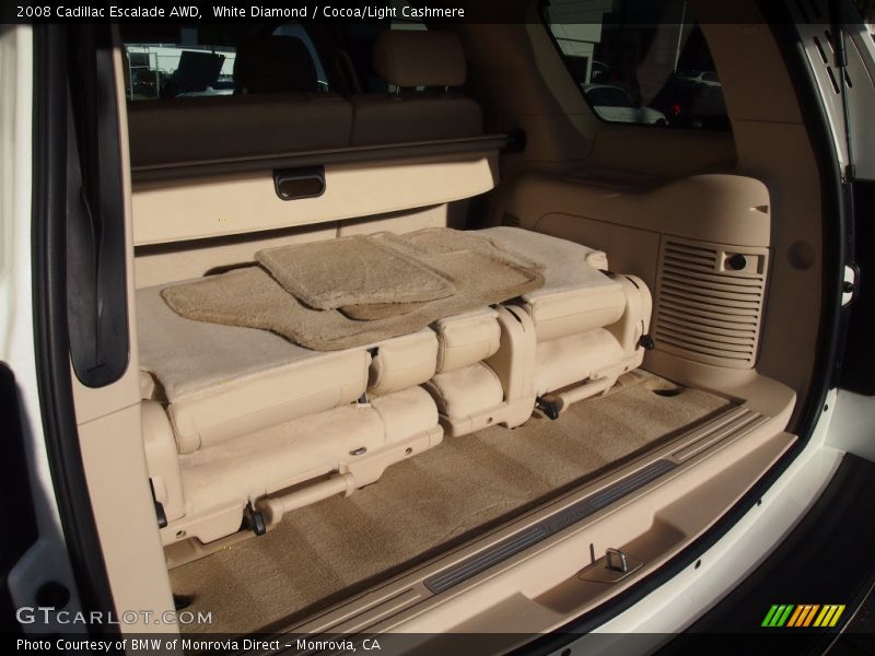 White Diamond / Cocoa/Light Cashmere 2008 Cadillac Escalade AWD