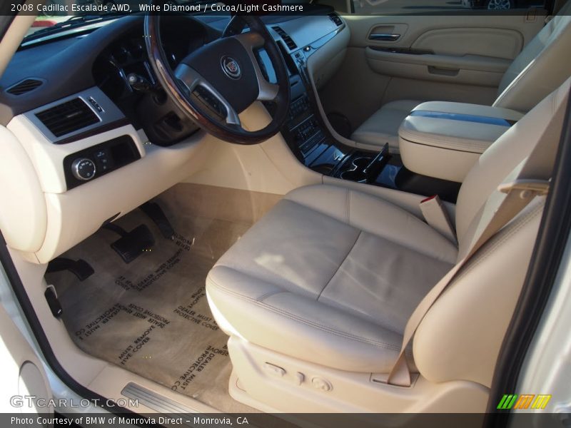 White Diamond / Cocoa/Light Cashmere 2008 Cadillac Escalade AWD