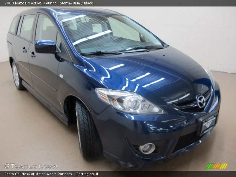 Stormy Blue / Black 2008 Mazda MAZDA5 Touring