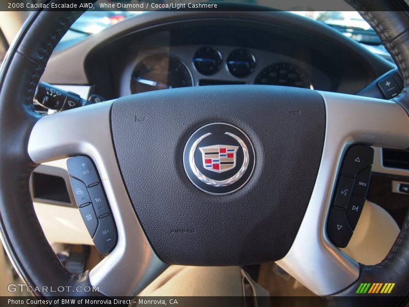 White Diamond / Cocoa/Light Cashmere 2008 Cadillac Escalade AWD