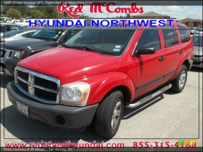 Flame Red / Medium Slate Gray 2005 Dodge Durango SXT
