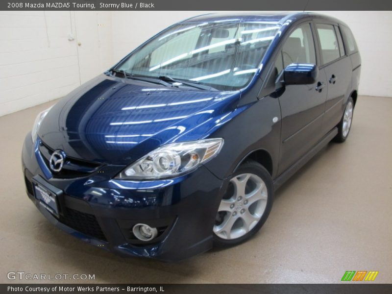 Stormy Blue / Black 2008 Mazda MAZDA5 Touring