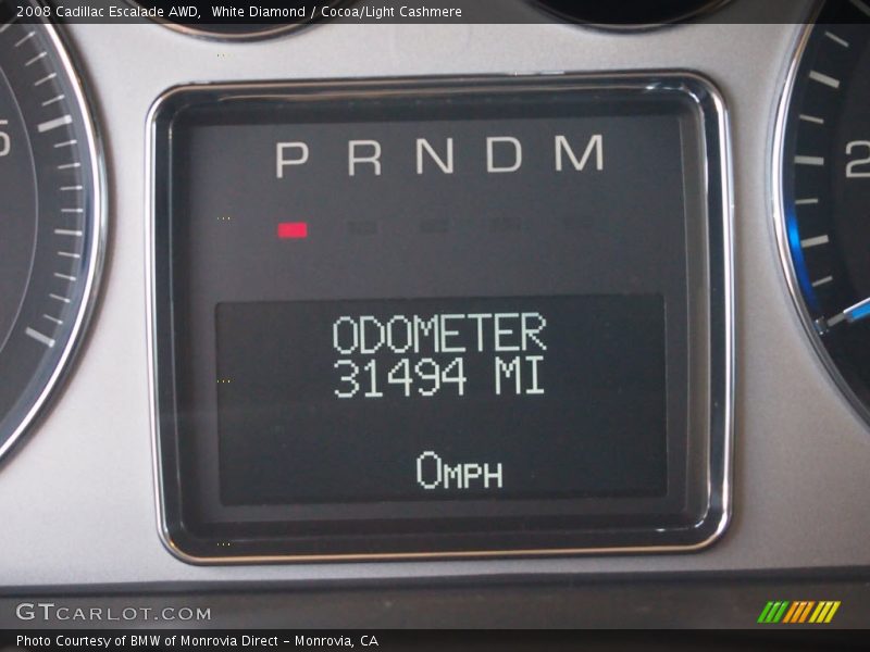 White Diamond / Cocoa/Light Cashmere 2008 Cadillac Escalade AWD