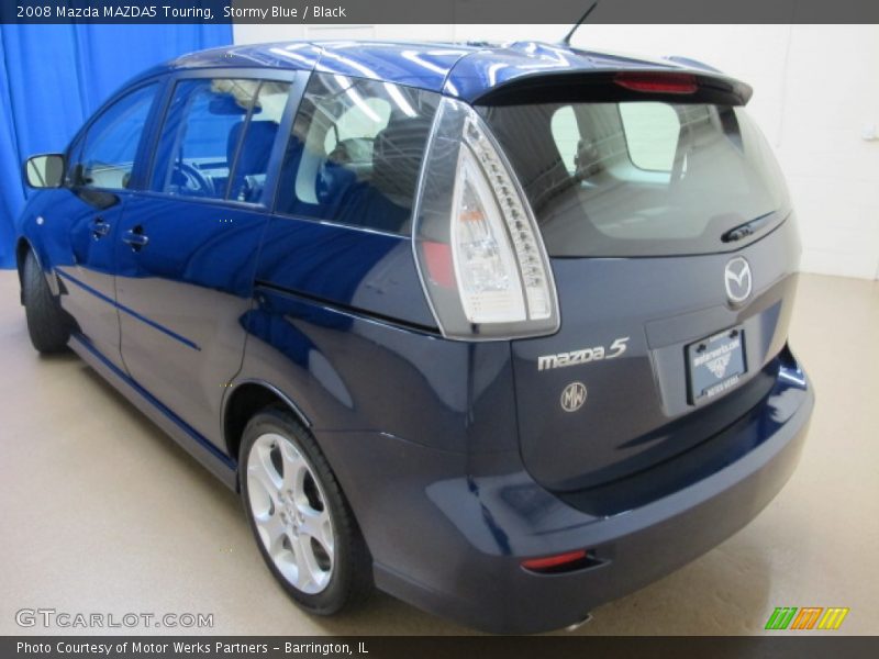 Stormy Blue / Black 2008 Mazda MAZDA5 Touring