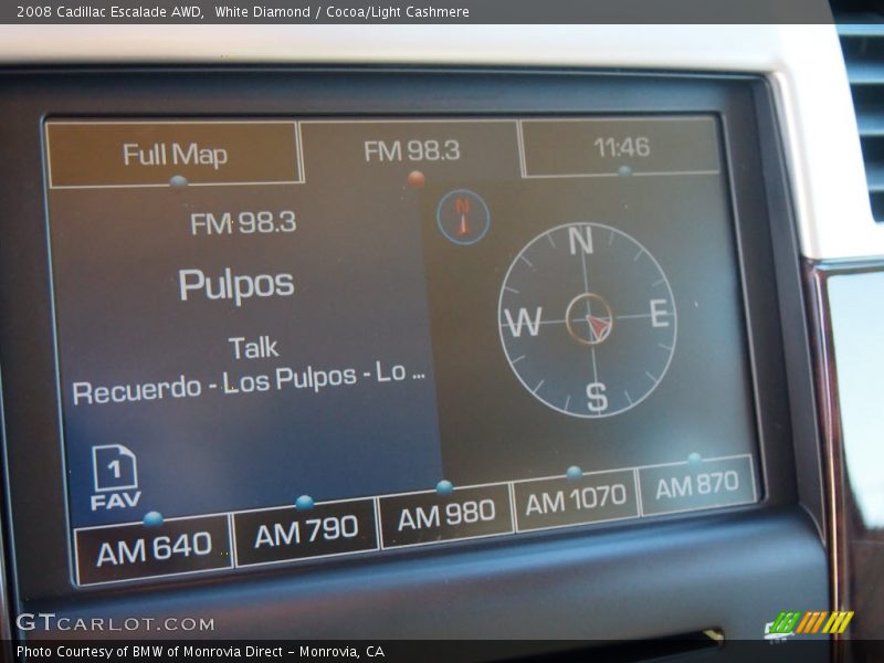 White Diamond / Cocoa/Light Cashmere 2008 Cadillac Escalade AWD
