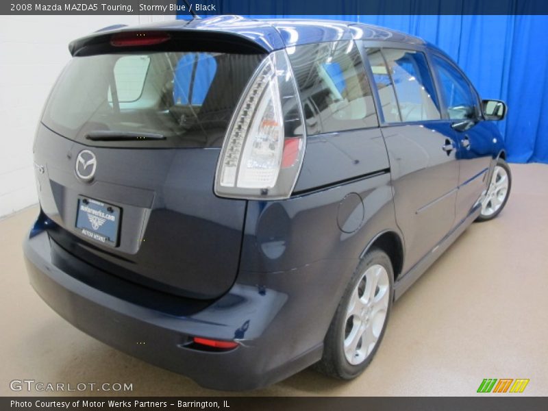 Stormy Blue / Black 2008 Mazda MAZDA5 Touring