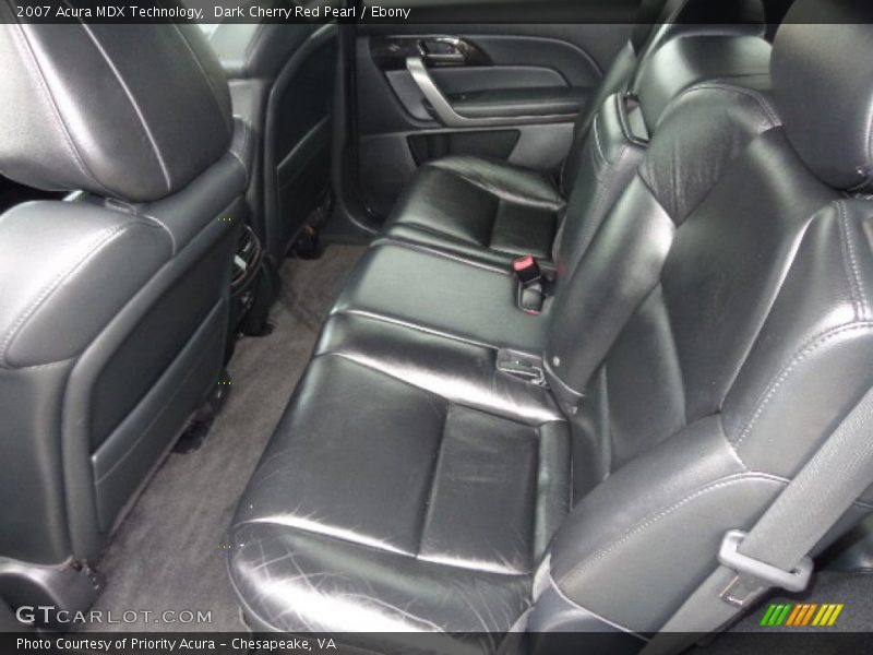 Rear Seat of 2007 MDX Technology