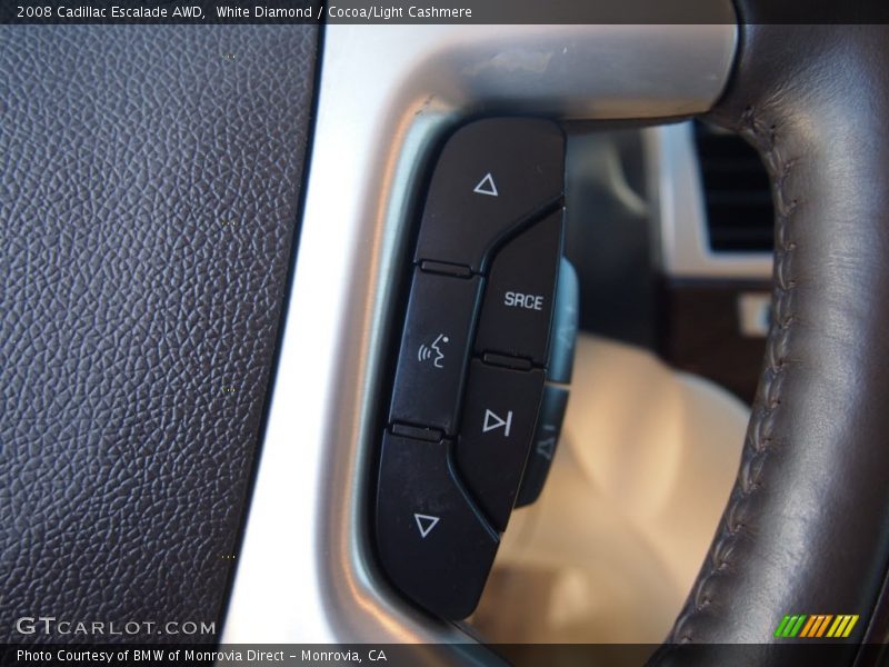 White Diamond / Cocoa/Light Cashmere 2008 Cadillac Escalade AWD