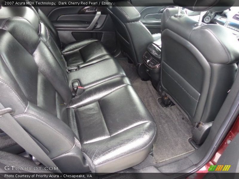 Dark Cherry Red Pearl / Ebony 2007 Acura MDX Technology