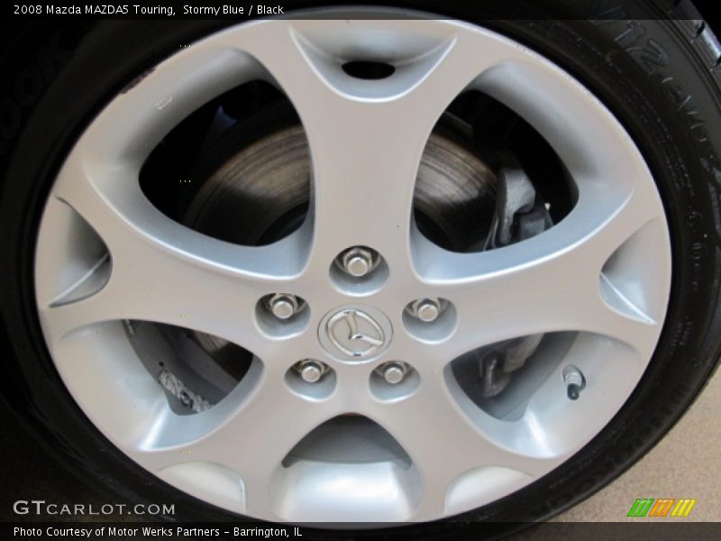 Stormy Blue / Black 2008 Mazda MAZDA5 Touring
