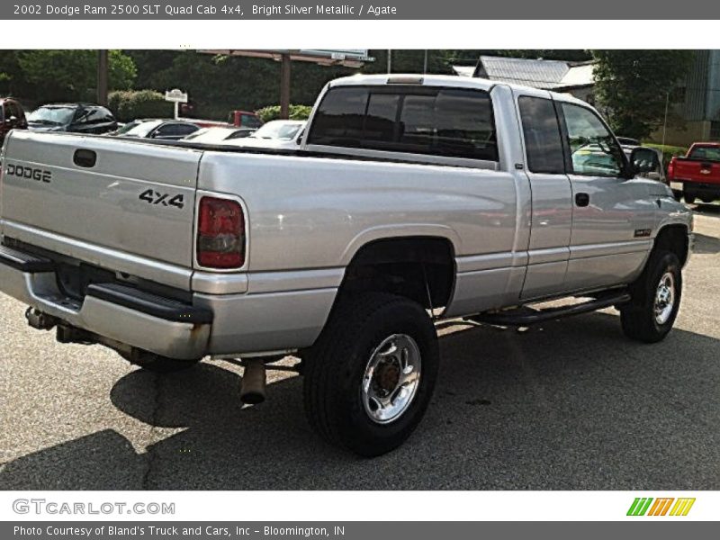 Bright Silver Metallic / Agate 2002 Dodge Ram 2500 SLT Quad Cab 4x4