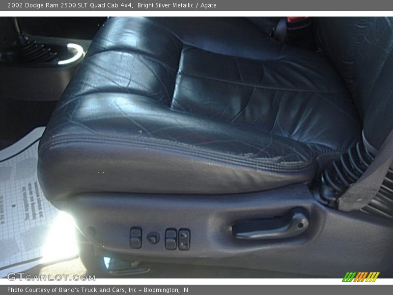 Bright Silver Metallic / Agate 2002 Dodge Ram 2500 SLT Quad Cab 4x4