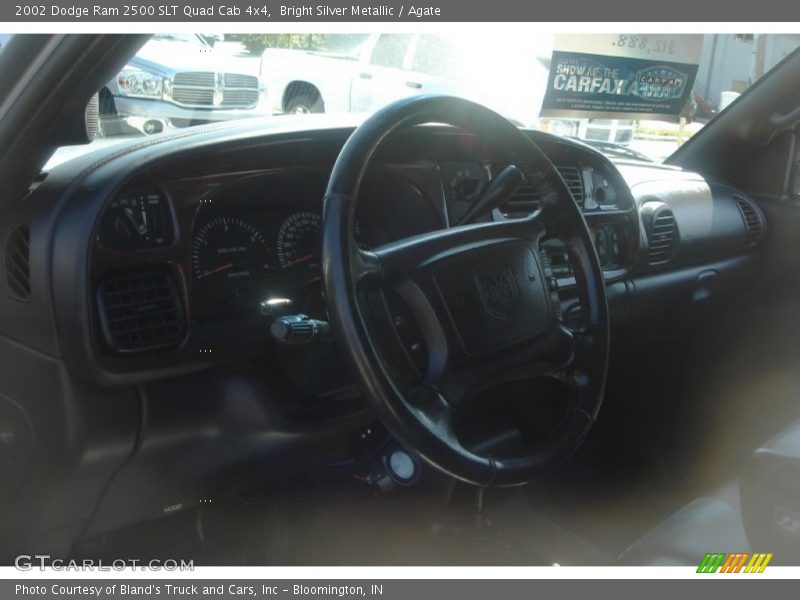 Bright Silver Metallic / Agate 2002 Dodge Ram 2500 SLT Quad Cab 4x4