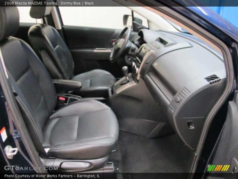 Stormy Blue / Black 2008 Mazda MAZDA5 Touring
