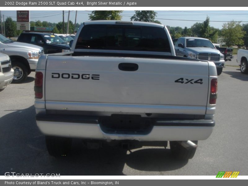 Bright Silver Metallic / Agate 2002 Dodge Ram 2500 SLT Quad Cab 4x4