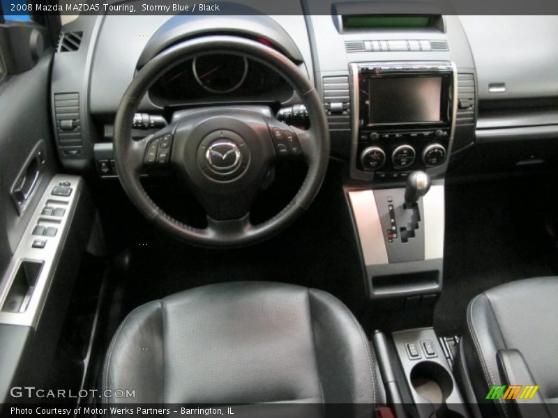 Stormy Blue / Black 2008 Mazda MAZDA5 Touring