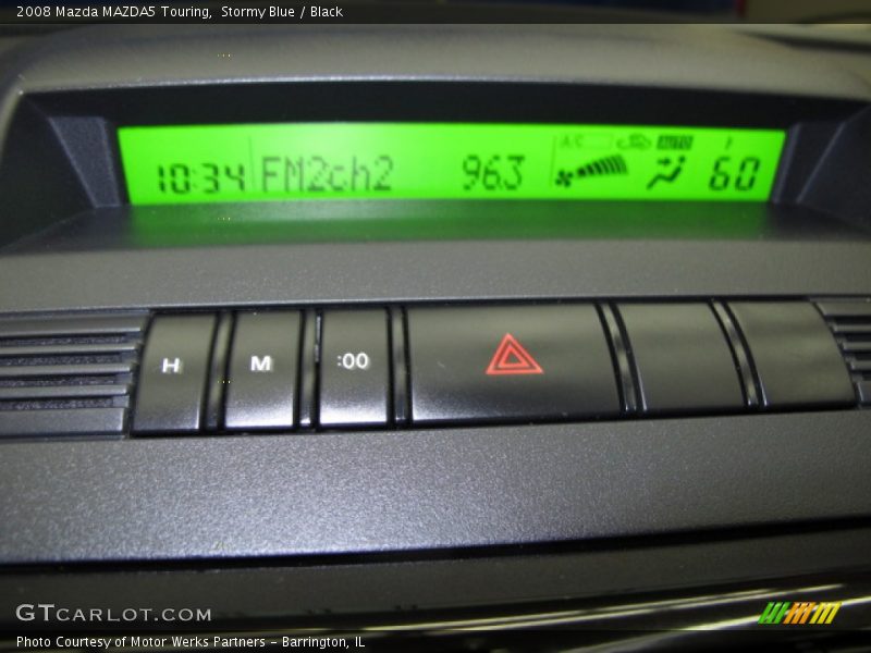 Stormy Blue / Black 2008 Mazda MAZDA5 Touring