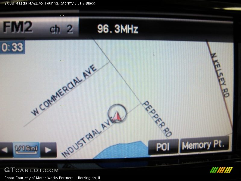 Stormy Blue / Black 2008 Mazda MAZDA5 Touring