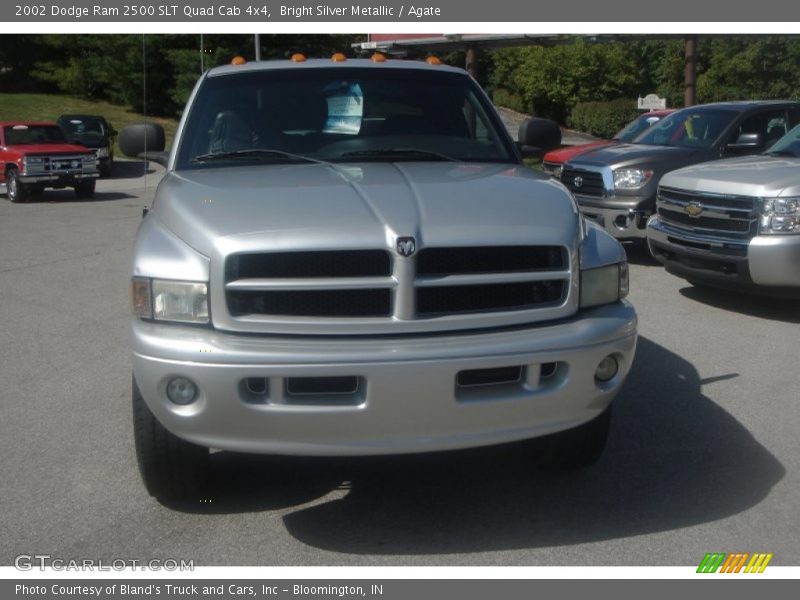 Bright Silver Metallic / Agate 2002 Dodge Ram 2500 SLT Quad Cab 4x4