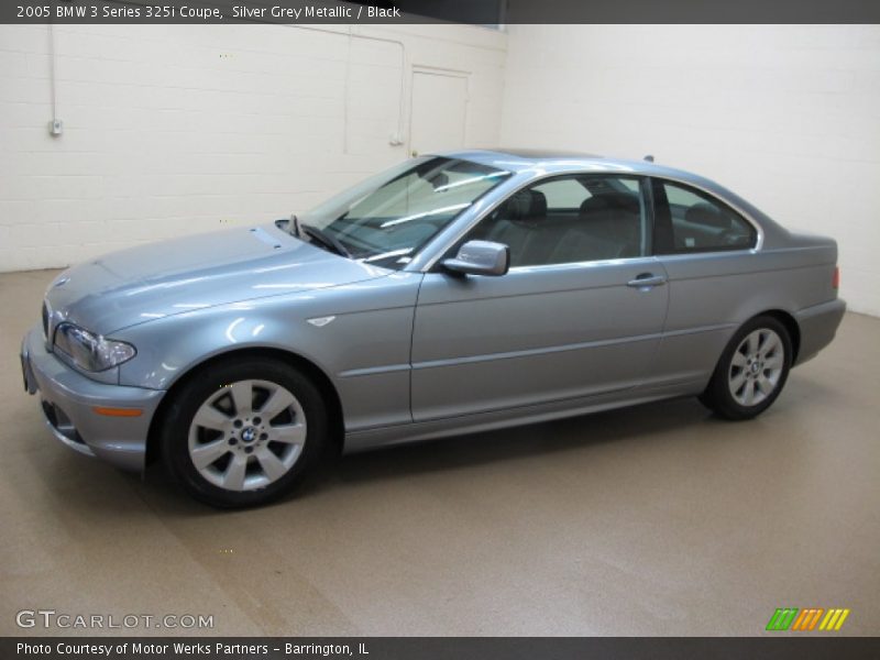 Silver Grey Metallic / Black 2005 BMW 3 Series 325i Coupe