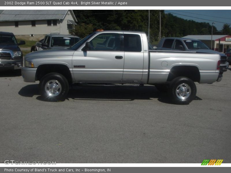Bright Silver Metallic / Agate 2002 Dodge Ram 2500 SLT Quad Cab 4x4