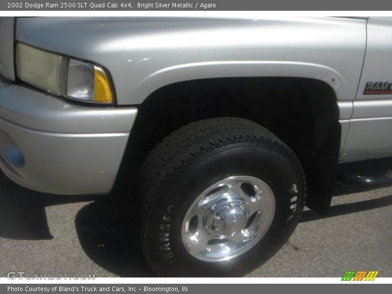 Bright Silver Metallic / Agate 2002 Dodge Ram 2500 SLT Quad Cab 4x4