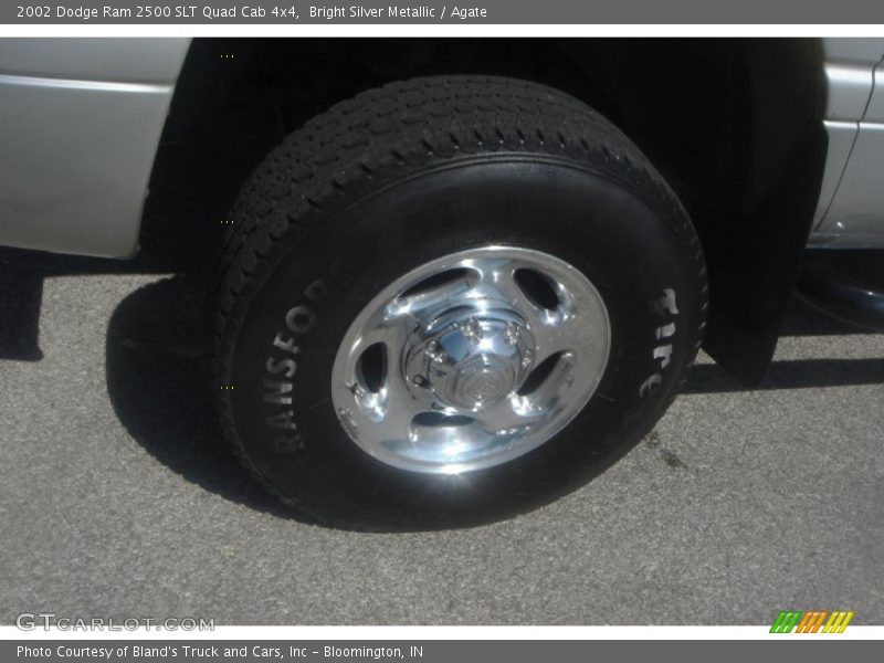 Bright Silver Metallic / Agate 2002 Dodge Ram 2500 SLT Quad Cab 4x4