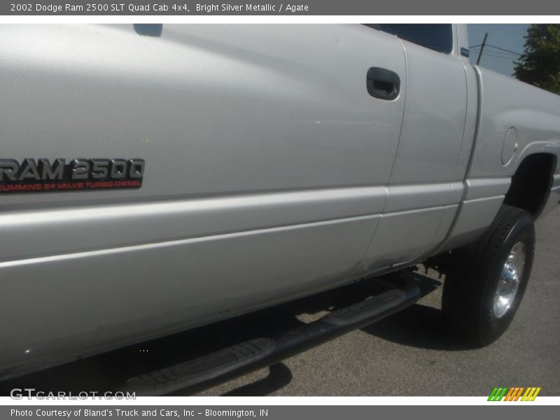 Bright Silver Metallic / Agate 2002 Dodge Ram 2500 SLT Quad Cab 4x4