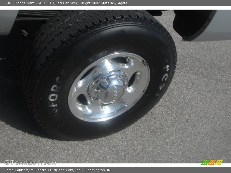 Bright Silver Metallic / Agate 2002 Dodge Ram 2500 SLT Quad Cab 4x4