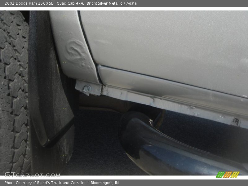 Bright Silver Metallic / Agate 2002 Dodge Ram 2500 SLT Quad Cab 4x4