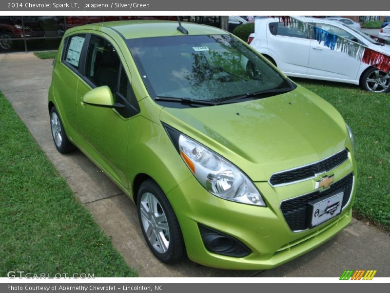 Jalapeno / Silver/Green 2014 Chevrolet Spark LT