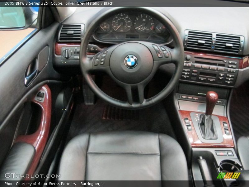 Silver Grey Metallic / Black 2005 BMW 3 Series 325i Coupe