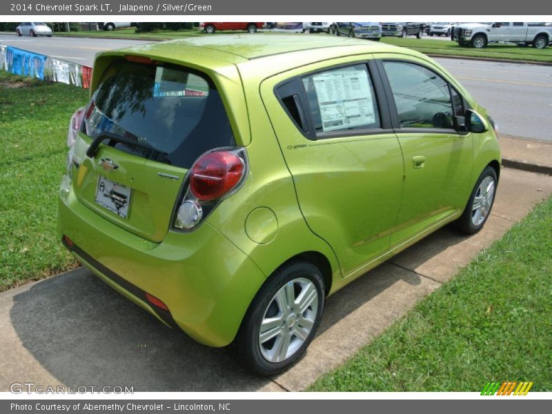 Jalapeno / Silver/Green 2014 Chevrolet Spark LT