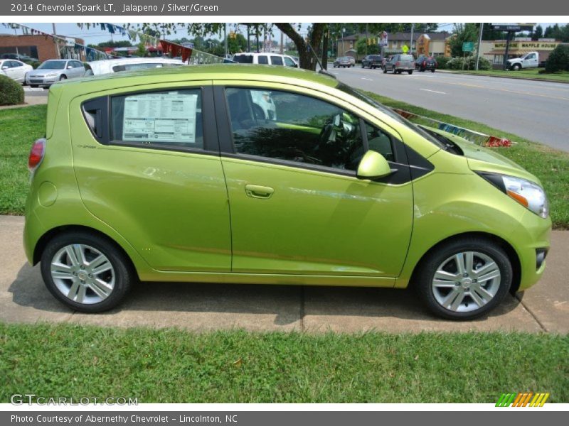 Jalapeno / Silver/Green 2014 Chevrolet Spark LT