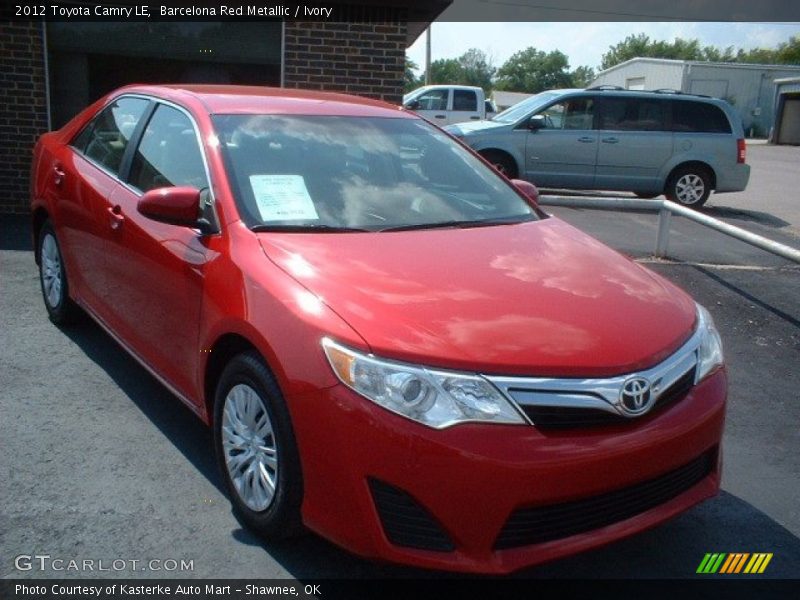 Barcelona Red Metallic / Ivory 2012 Toyota Camry LE