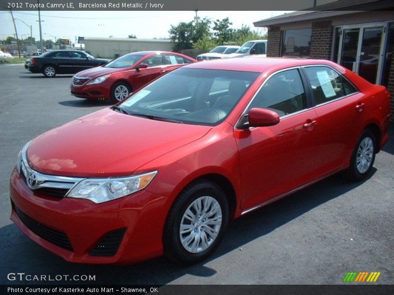 Barcelona Red Metallic / Ivory 2012 Toyota Camry LE