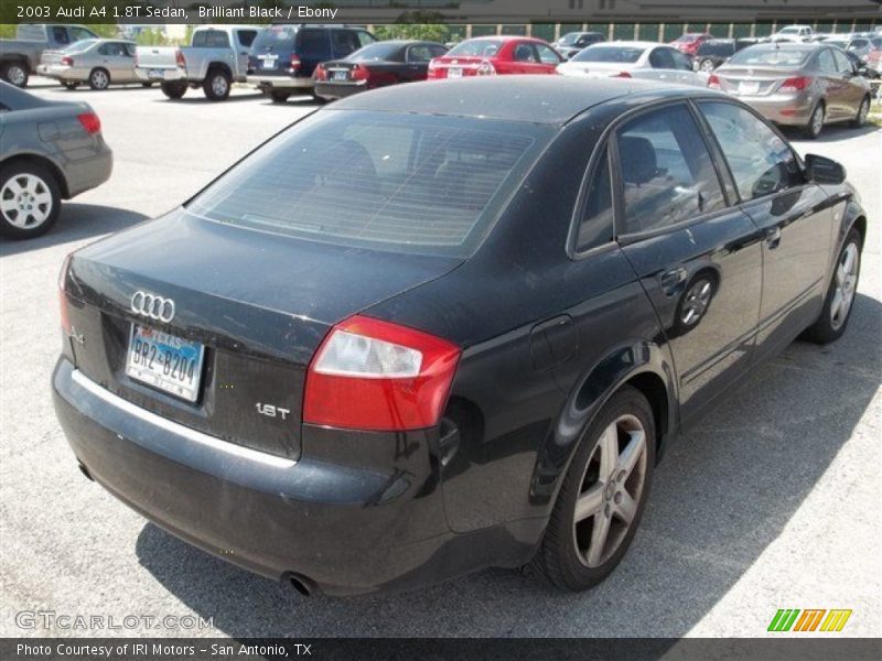 Brilliant Black / Ebony 2003 Audi A4 1.8T Sedan