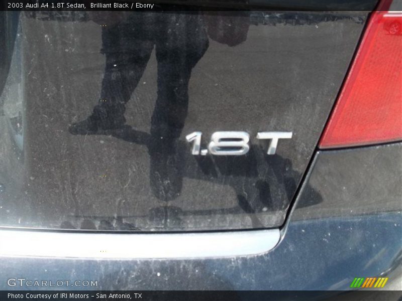 Brilliant Black / Ebony 2003 Audi A4 1.8T Sedan