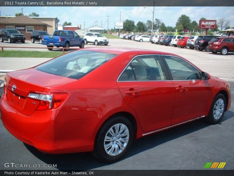 Barcelona Red Metallic / Ivory 2012 Toyota Camry LE