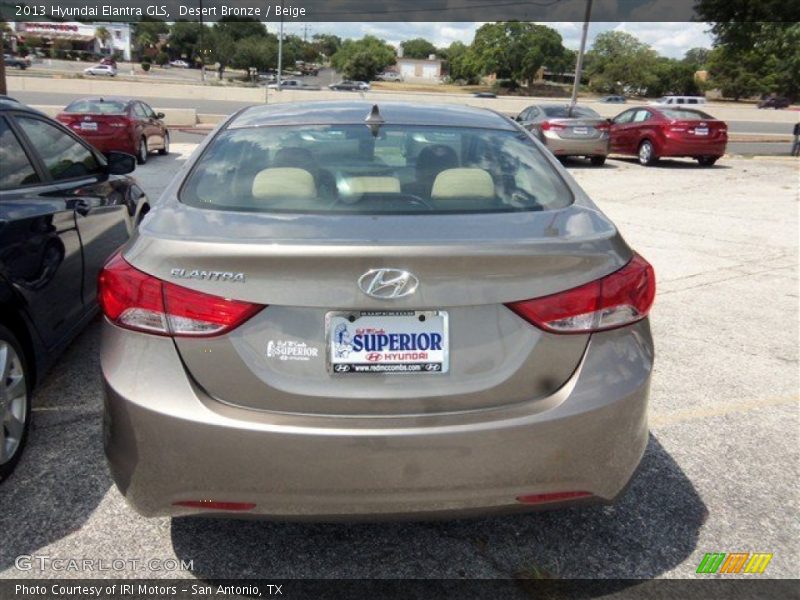 Desert Bronze / Beige 2013 Hyundai Elantra GLS